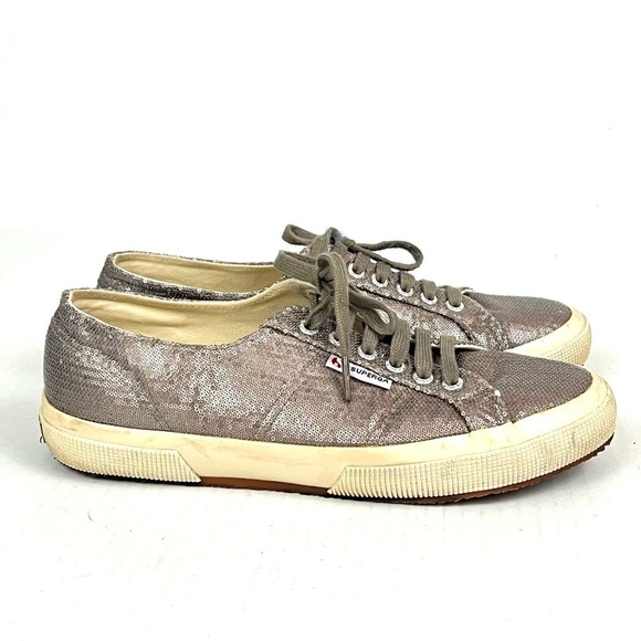 Superga Bronze Sequin Sneakers - Size 8 - Picture 2 of 8